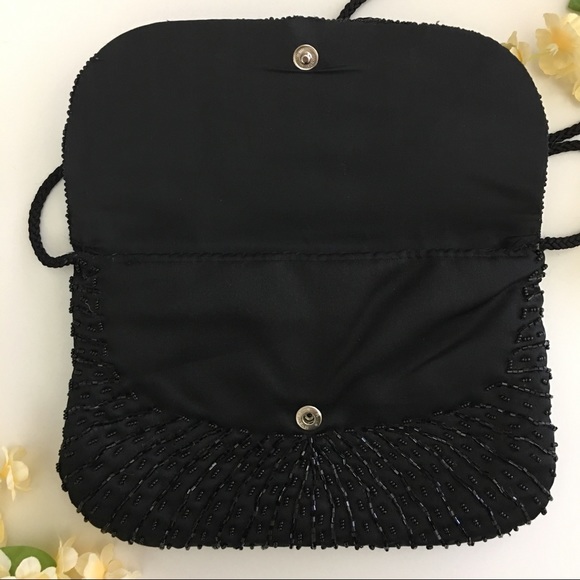 CC Courtenay Bags Vintage Cc Courtenay Hand Beaded Black Purse